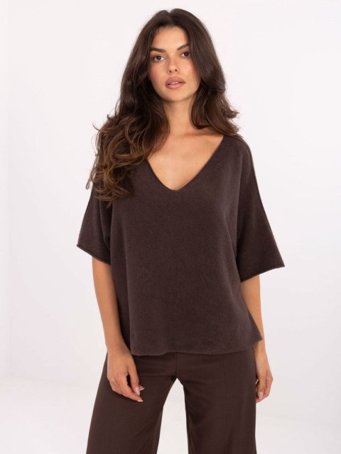Sweter IT-SW-2202.52 ciemny brązowy