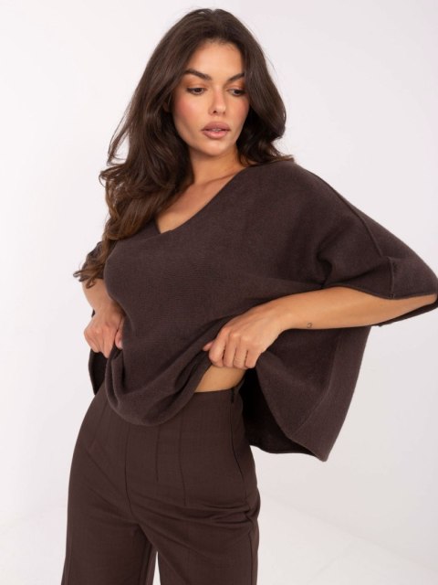 Sweter IT-SW-2202.52 ciemny brązowy