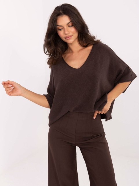 Sweter IT-SW-2202.52 ciemny brązowy
