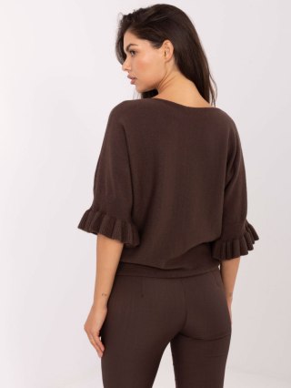 Sweter IT-SW-99244.65 ciemny brązowy