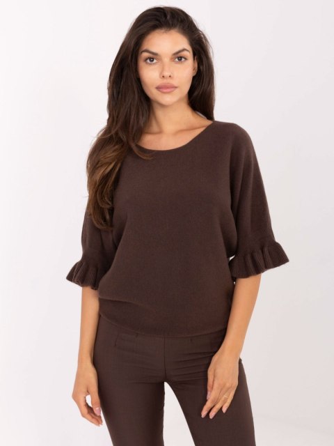 Sweter IT-SW-99244.65 ciemny brązowy
