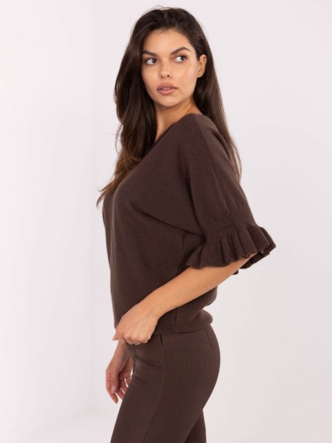 Sweter IT-SW-99244.65 ciemny brązowy