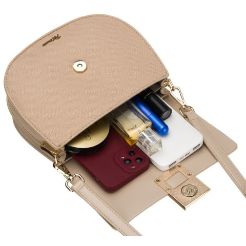 mała beżowa torebka damska Peterson crossbody