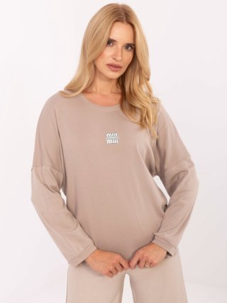 Bluzka RV-BZ-A823.49 ciemny bezowy