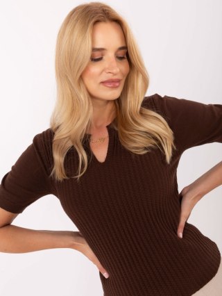 Sweter PM-SW-PM-5053.39 ciemny brązowy M/L