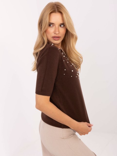 Sweter PM-SW-PM-5059.15 brązowy S/M
