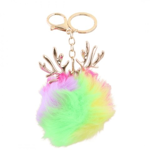 Brelok Poroże Neon Pompon BRL187 – Stylowy Wieszak