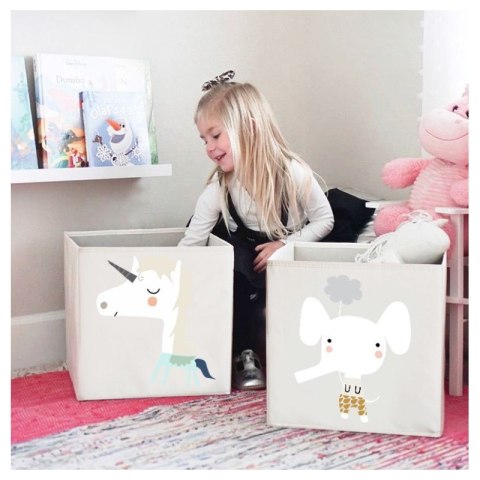 Pojemnik na zabawki sztywny, BOHO, piesek 33x33x33cm OR103WZ1 Pojemnik na zabawki sztywny, BOHO, piesek 33x33x33cm OR103WZ1