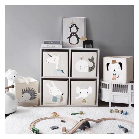 Pojemnik na zabawki sztywny, BOHO, piesek 33x33x33cm OR103WZ1 Pojemnik na zabawki sztywny, BOHO, piesek 33x33x33cm OR103WZ1