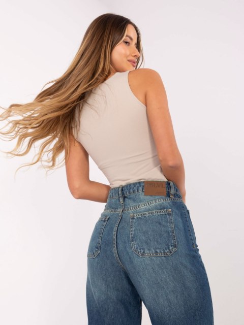 Spodnie D80018BB62456D285 ciemny niebieski XL