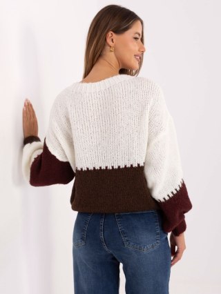 Sweter MI-SW-3181.22 bordowy