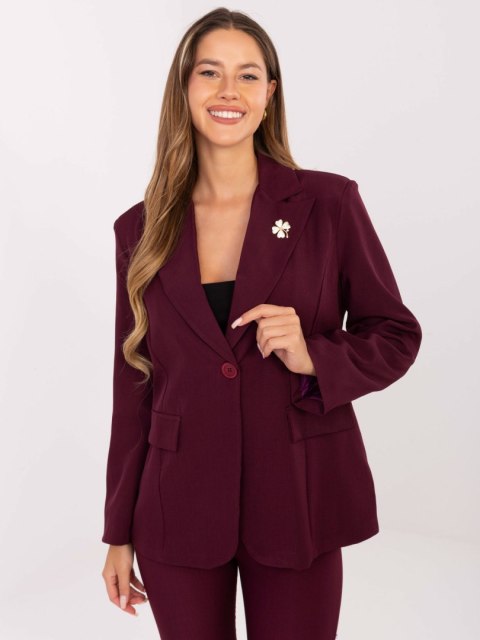 Marynarka IT-MA-FL8391.87 bordowy M