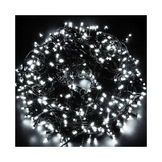 Lampki choinkowe LED 200 – zimny biały + biały flash, 15 m