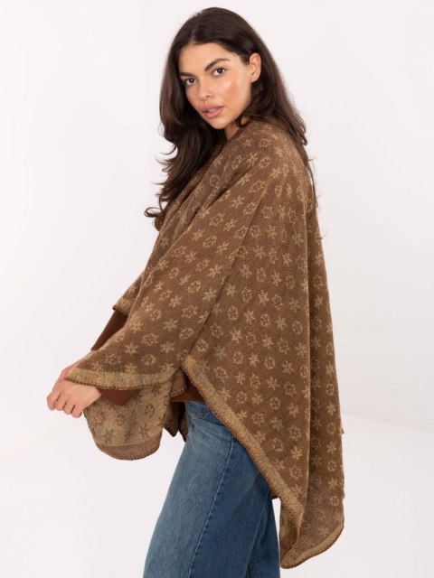 Poncho AT-PN-7661.89 camelowy