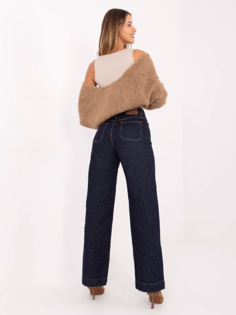 Spodnie D80018BB62456D298 granatowy XS