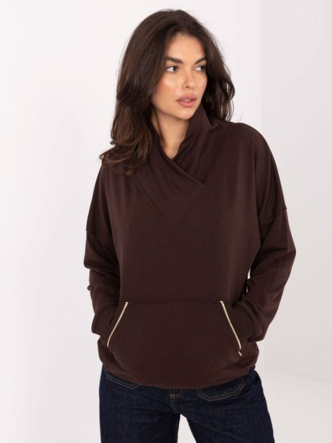 Bluza RV-BL-A874.01P ciemny brązowy
