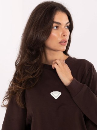 Bluza RV-BL-A877.19P ciemny brązowy