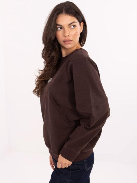 Bluza RV-BL-A877.19P ciemny brązowy