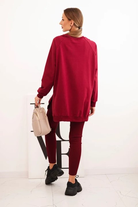 komplet damski bluza oversize i legginsy polska produkcja