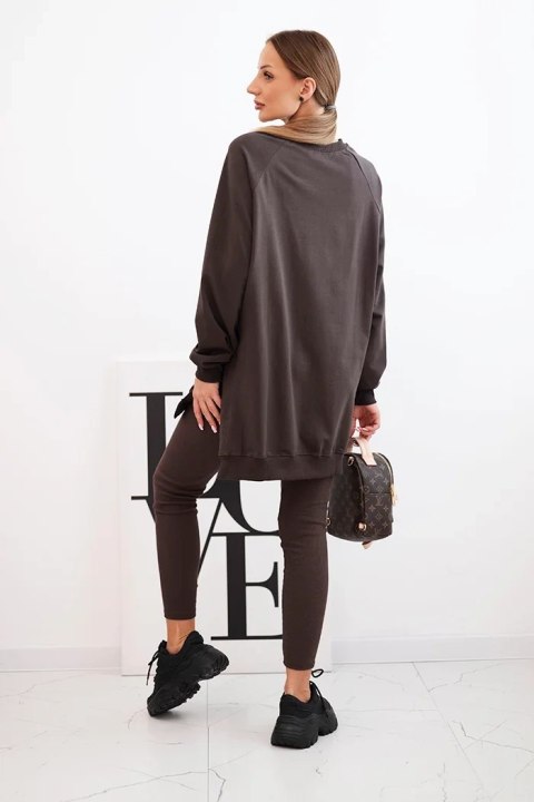 komplet damski bluza oversize i legginsy polska produkcja