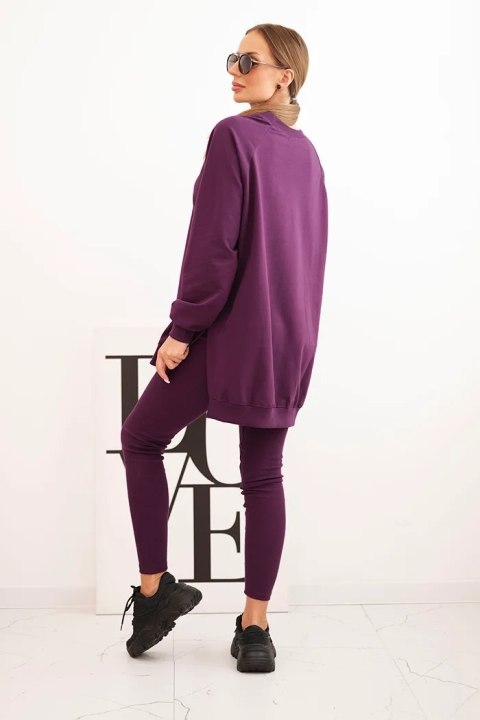 komplet damski bluza oversize i legginsy polska produkcja