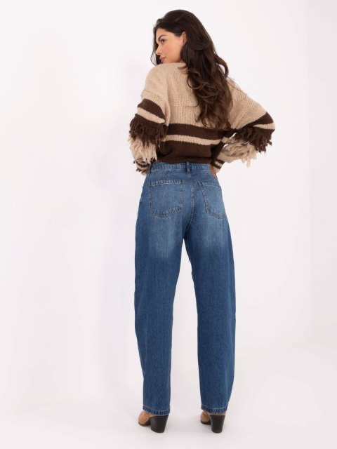 Spodnie D80030BI62569M318 niebieski L