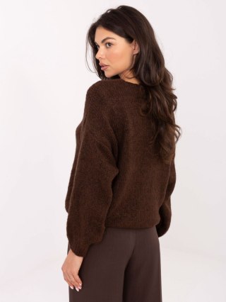 Sweter MI-SW-0309.89 ciemny brązowy