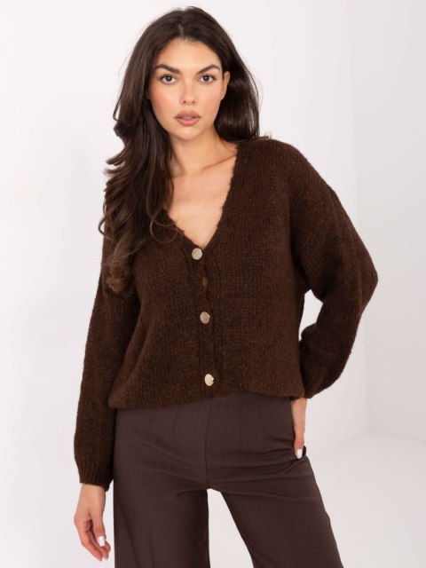 Sweter MI-SW-0309.89 ciemny brązowy