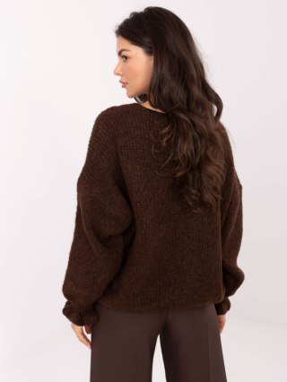Sweter MI-SW-0904.82 ciemny brązowy