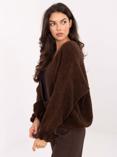 Sweter MI-SW-0904.82 ciemny brązowy