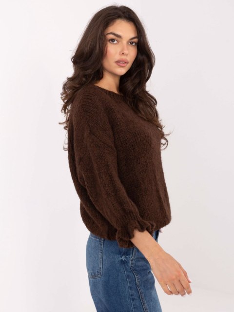 Sweter MI-SW-2912.10X ciemny brązowy