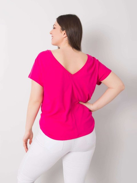 T-shirt RV-TS-6297.08P fuksjowy 4XL