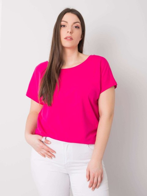 T-shirt RV-TS-6297.08P fuksjowy 4XL