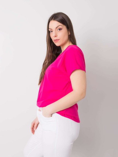 T-shirt RV-TS-6297.08P fuksjowy 4XL