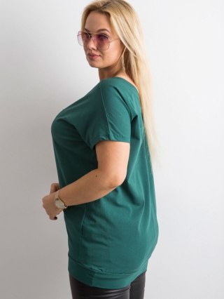 Tunika RV-TU-4680.39P ciemny zielony one size M/L