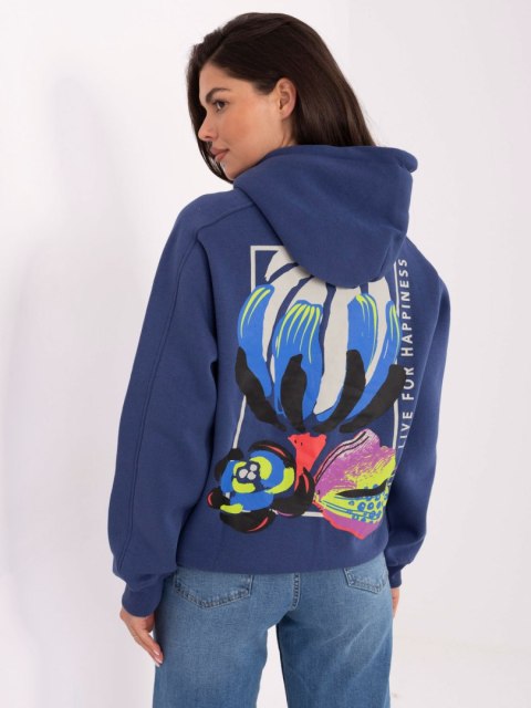 Bluza D10600BK02784A ciemny niebieski XL