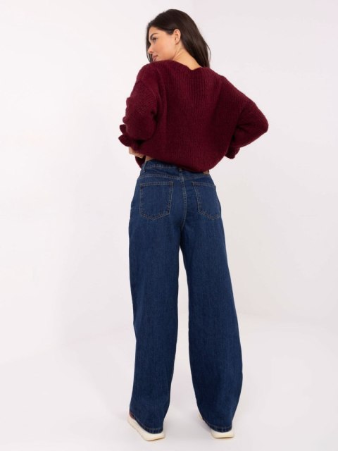 Spodnie D80030BI62568D300 ciemny niebieski XS