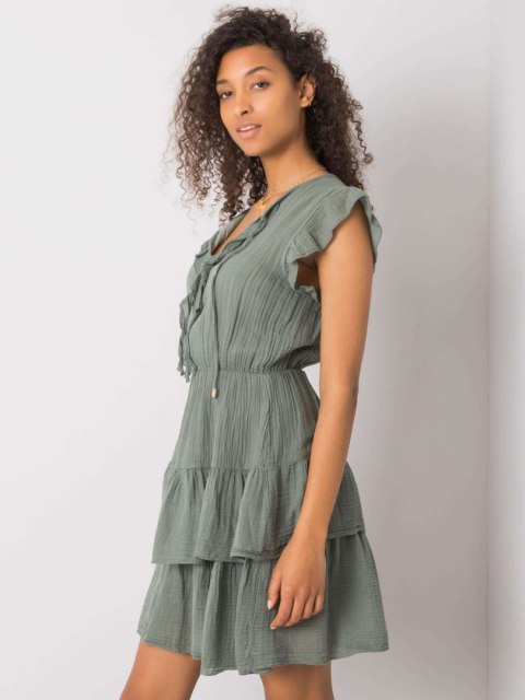 Sukienka TW-SK-BI-26594.36P khaki M