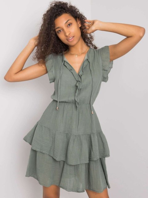 Sukienka TW-SK-BI-26594.36P khaki M