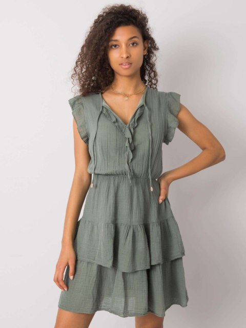 Sukienka TW-SK-BI-26594.36P khaki M