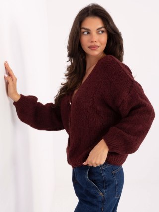 Sweter MI-SW-0309.89 bordowy