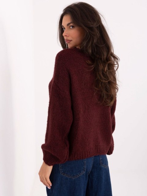 Sweter MI-SW-0309.89 bordowy