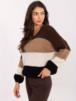Sweter MI-SW-0409.85 brązowy