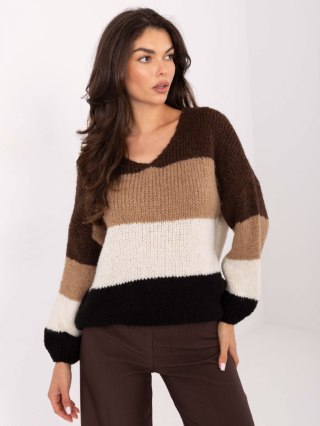 Sweter MI-SW-0409.85 brązowy