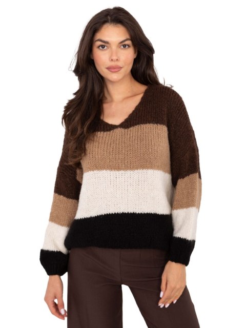 Sweter MI-SW-0409.85 brązowy