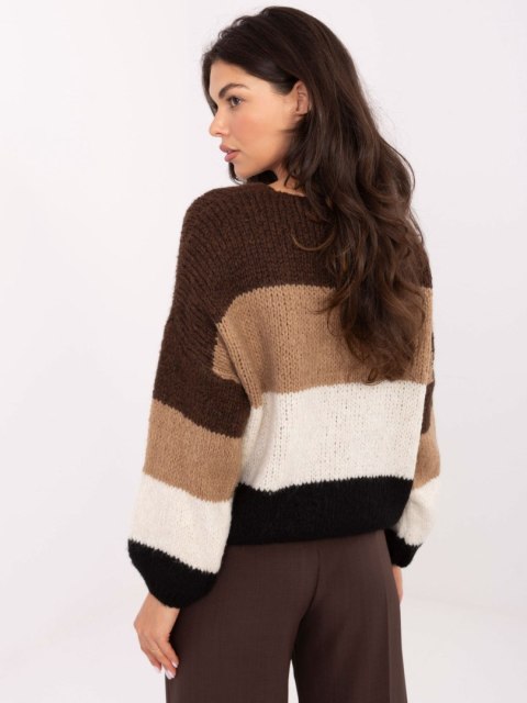 Sweter MI-SW-0409.85 brązowy
