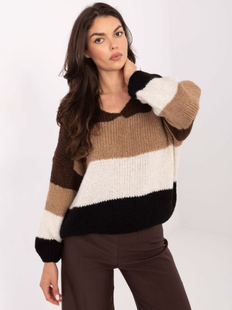 Sweter MI-SW-0409.85 brązowy