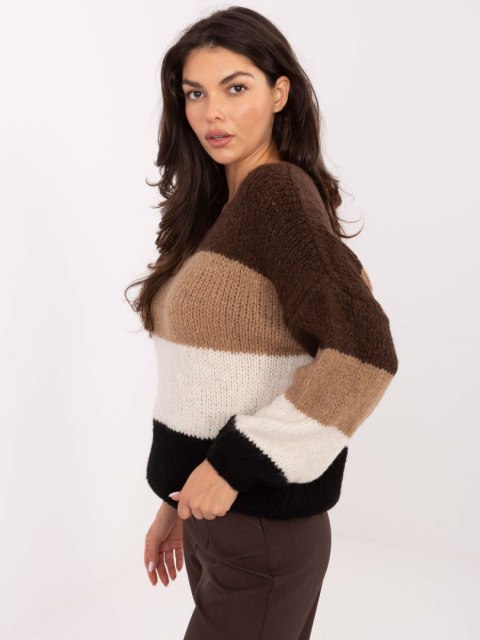 Sweter MI-SW-0409.85 brązowy