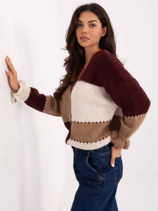 Sweter MI-SW-0903.87 bordowy