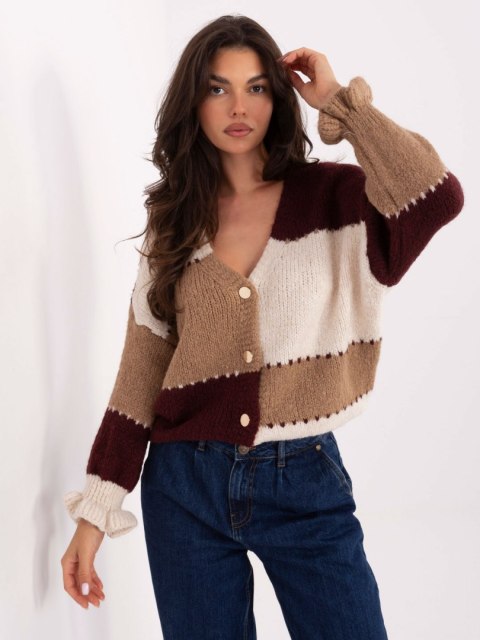 Sweter MI-SW-0903.87 bordowy